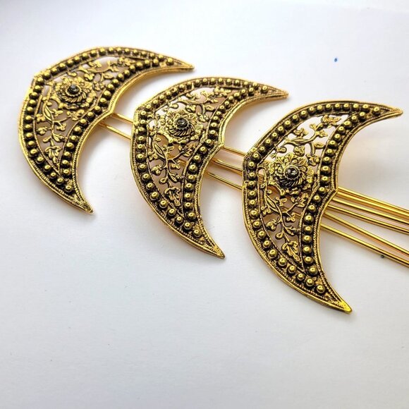 Hair Bun Long Pins Traditional Malay Indonesian HairBun Hair Pins - Picture 3 of 15